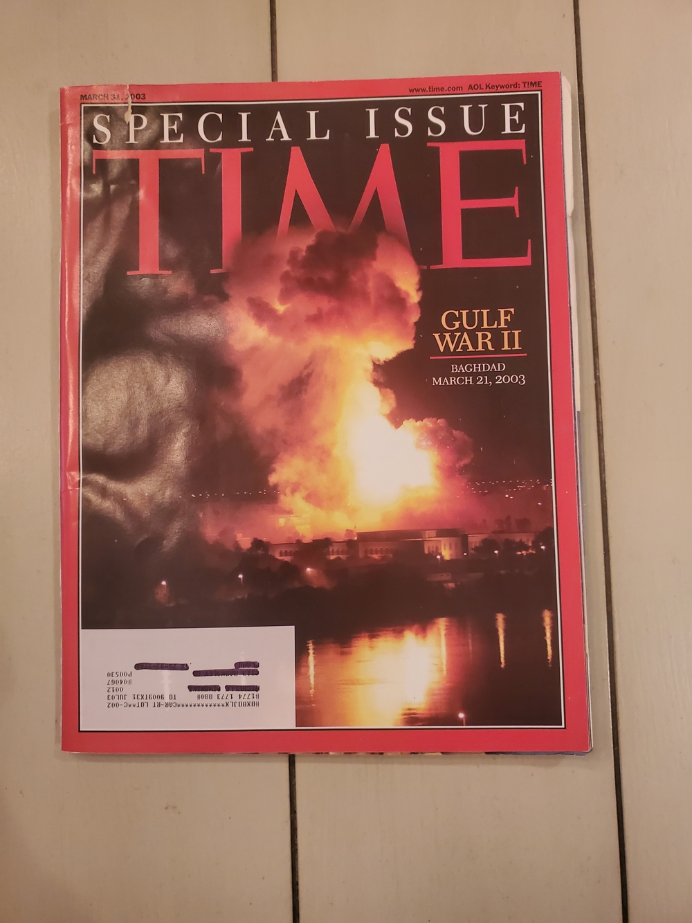Time Magazine - Gulf War II - March 31,   2003
